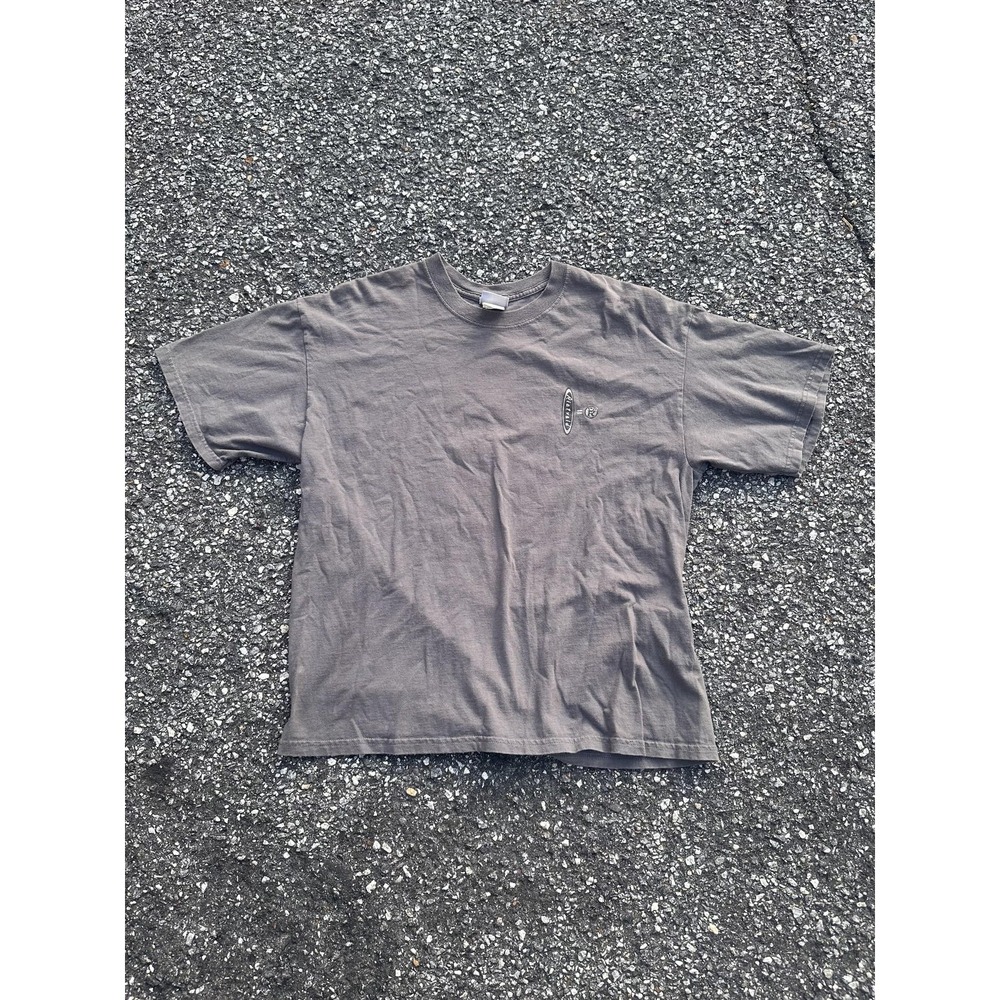 Vintage Rietveld Einstein Shirt Mens XL Gray Hawaiian Graphic Surf Tee 1996